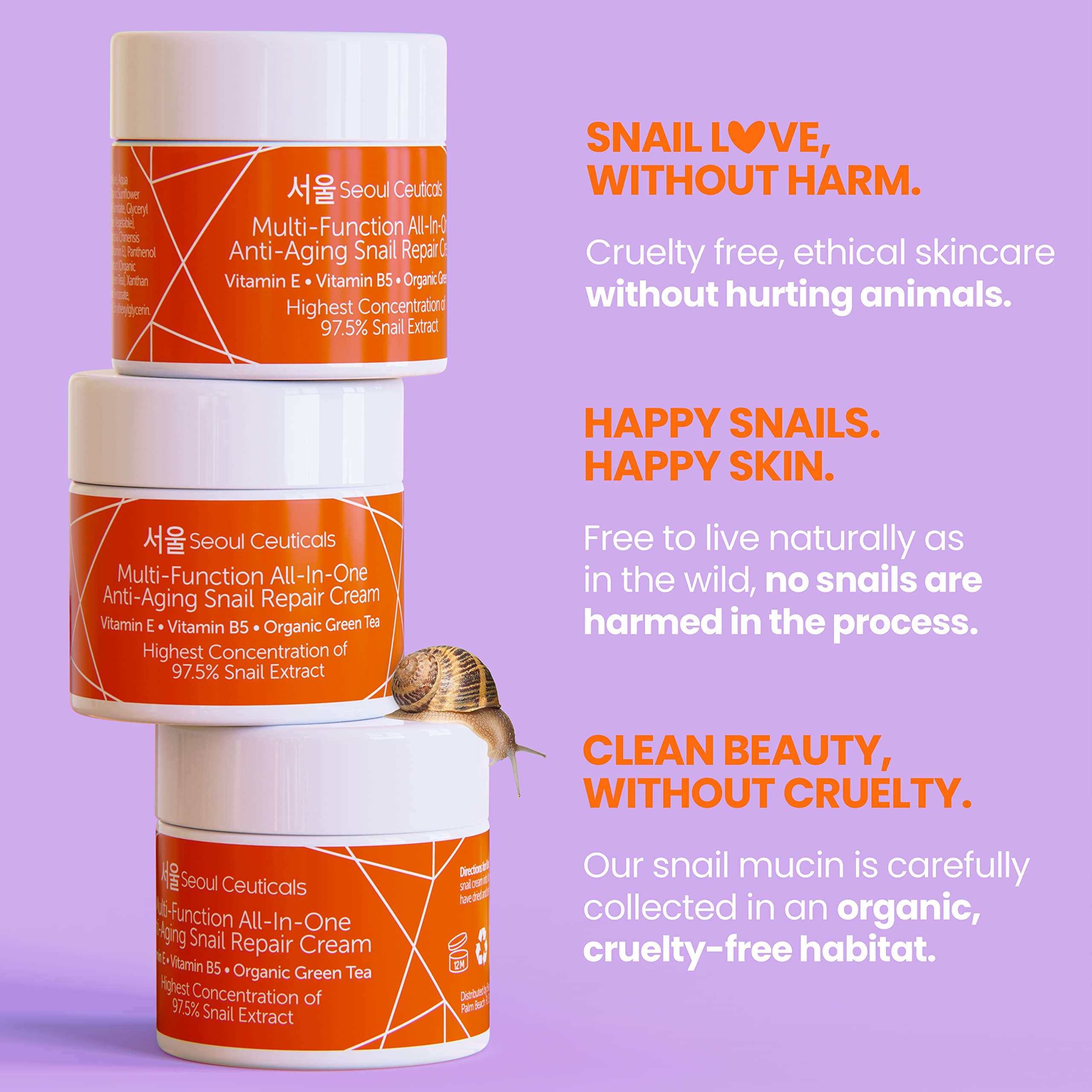 Korean Skin Care Set - Snail Mucin Glow Kit Contains Snail Hyaluronic Acid Serum + Snail Turmeric Mask + Snail Eye Cream + Snail Face Cream Moisturizer
