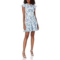 Shoshanna Women's Maverick Flutter Sleeve Mini Dress