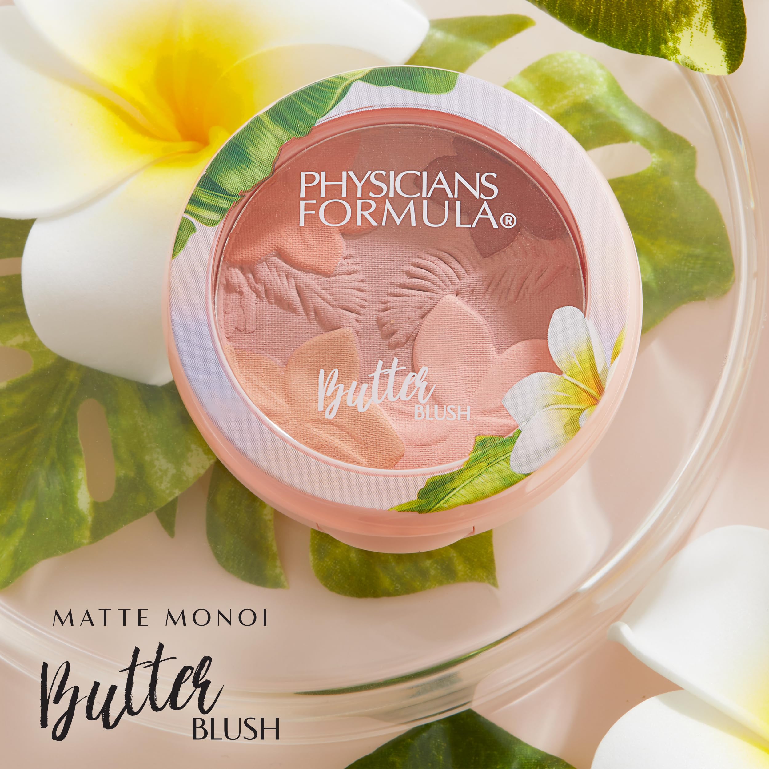 Physicians Formula Matte Monoi Butter Blush Makeup Powder, Mauvy Mattes, Dermatologist Tested