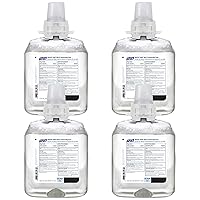 PURELL HEALTHY SOAP BAK E2 Antimicrobial Foam, Fragrance Free, 1250 mL Refill for PURELL CS4 Manual Soap Dispenser (Pack of 4) – 5133-04 - Manufactured by GOJO, Inc.