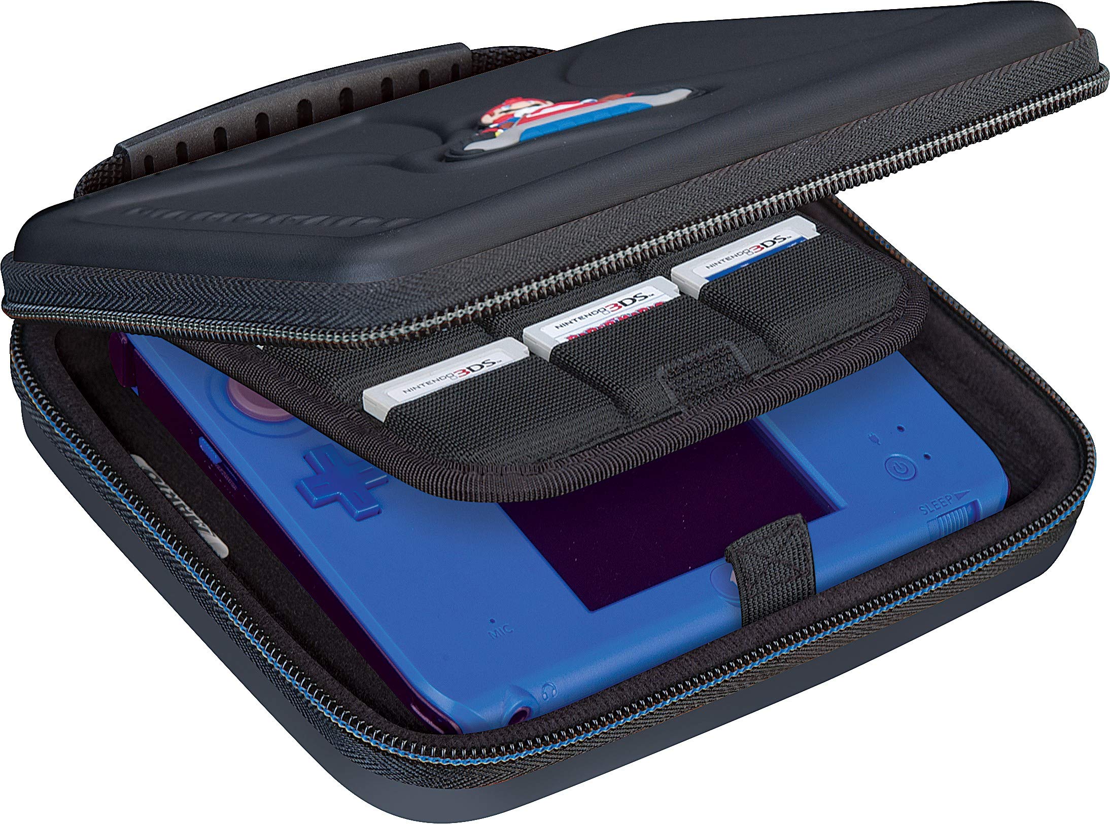 Game Traveler Nintendo 3DS or 2DS Case - Compatible with Nintendo 3DS, 3DS XL, 2DS, 2DS XL, New 3DS, 3DSi, 3DSi XL - Includes Game Card Pouch - Licensed by Nintendo