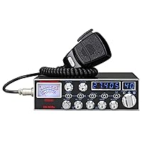 DX-959B Mobile CB Radio with Blue Frequency and Channel Digits and Backlit StarLite Faceplate