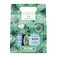 The Body Shop Pine & Divine Wild Pine Mini Gift Set – Invigorating Pine Scented Holiday Skincare Kit – Vegan – 3 Items