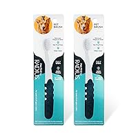 Pet Toothbrush, Lush and Plus Soft Bristles, Designed to Clean Teeth and Help Prevent Tartar and Remove Plaque, Pack of 2