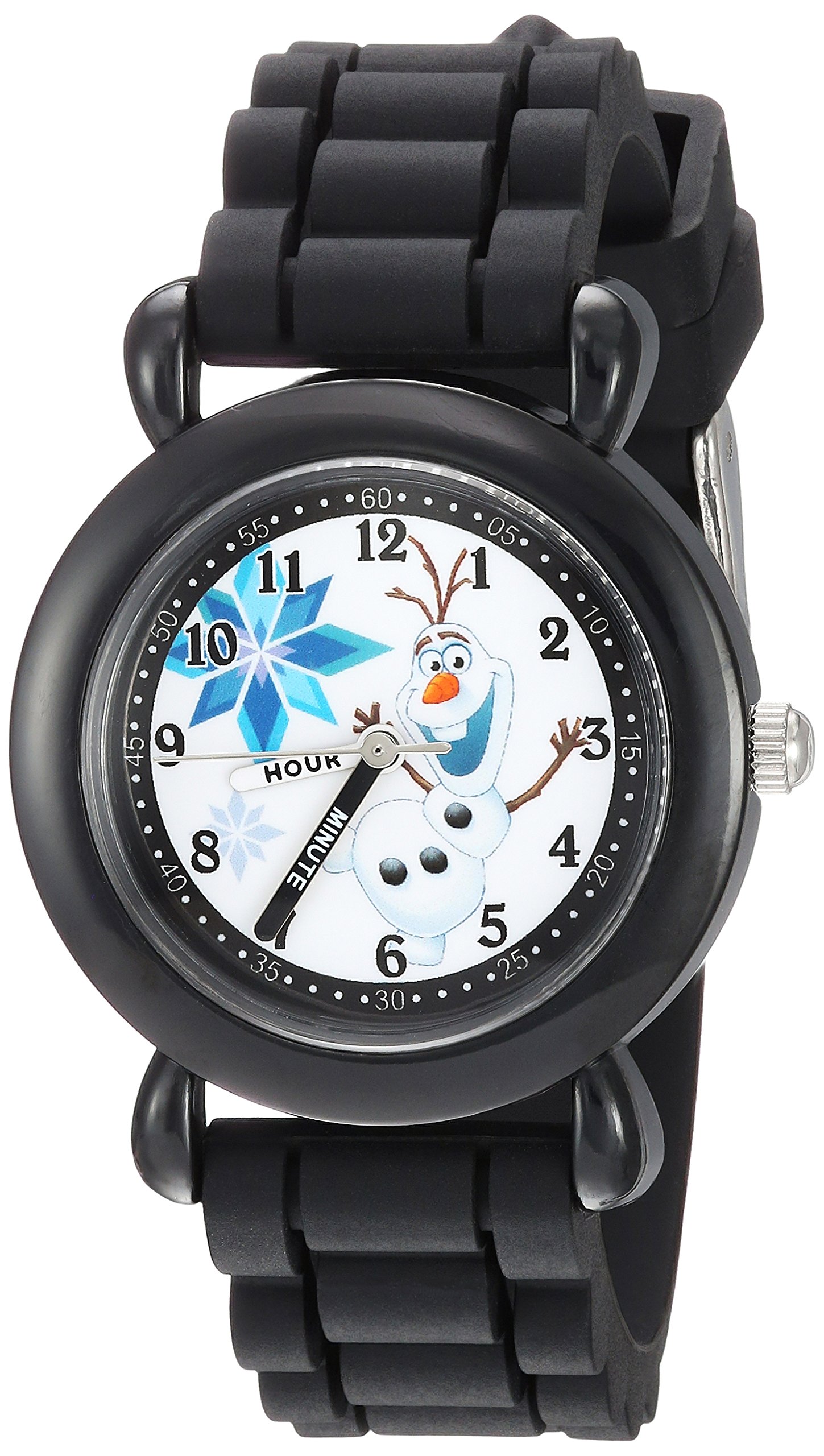 DISNEY Frozen Kids' Plastic Time Teacher Analog Quartz Silicone Strap Watch