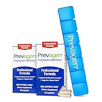 Prevagen Improves Memory - Professional Strength 40mg, 30 Capsules |2 Pack| with Apoaequorin & Vitamin D & Prevagen 7-Day Pill Minder | Brain Supplement for Better Brain Health