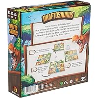 Draftosaurus - Bringing The Jurassic Era Alive- in Draftosaurus, Your Goal is to Have The Dino Park Most Likely to Attract Visitors, Family Fun Drafting Game, for 2 to 5 Players, Ages 8 and Up