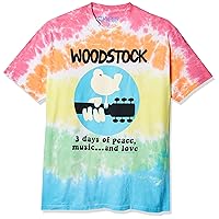 Liquid Blue Men's Woodstock Banded Tie Dye Short Sleeve T-Shirt