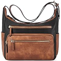 BOSTANTEN Crossbody Purses for Women Soft Vegan Leather Handbags Multi Pocket Shoulder Bag Pocketbooks