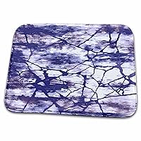 3dRose Inkwell Blue Fractures Abstract Expressionism - Dish Drying Mats (ddm-346256-1)