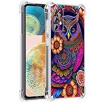 Galaxy A23 5G Case,Colorful Owl Mandala Flower Drop Protection Shockproof Case TPU Full Body Protective Scratch-Resistant Cover for Samsung Galaxy A23