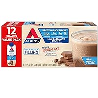 Atkins Endulge Peanut Butter Cups, 60 Count and Milk Chocolate Delight Protein Shakes, 15g Protein, 12 Count Bundle