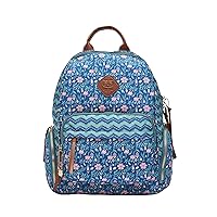 Chumbak Women's Backpack (Vacay Floral, Blue), Blue, Standard