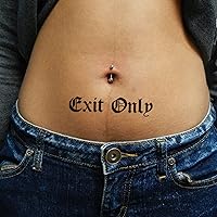 Exit Only Temporary Tattoo Sticker (Set of 2) - OhMyTat