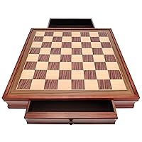 WE Games Deluxe Chess Board with Storage Drawers - Camphor Wood 19 in.