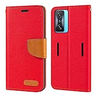 for Xiaomi Redmi K50 Gaming Case, Oxford Leather Wallet Case with Soft TPU Back Cover Magnet Flip Case for Xiaomi Redmi K50 Gaming AMG F1 (6.67”)