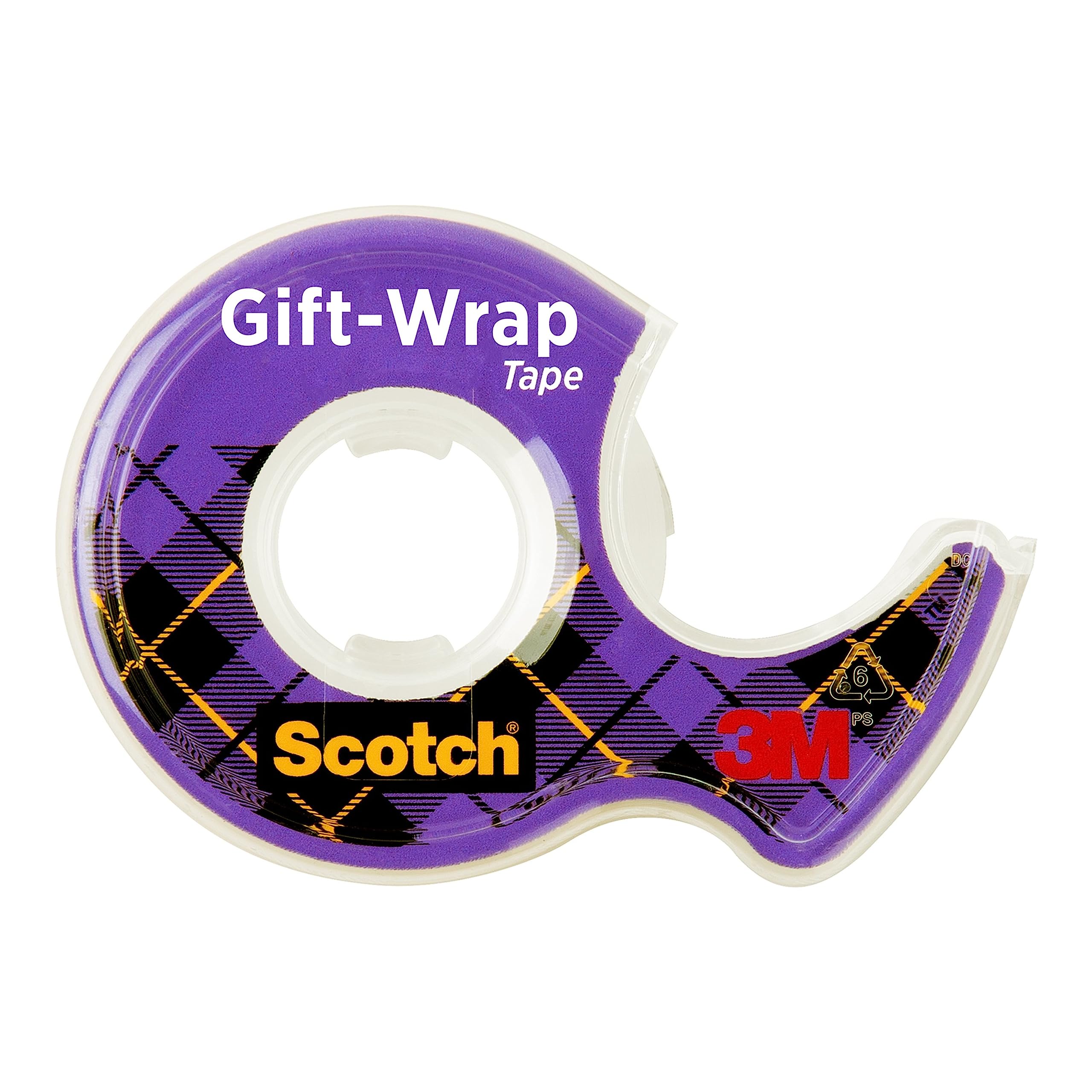 Scotch Gift-Wrap Tape, 3/4 in x 650 in, 6 Dispensers/Pack