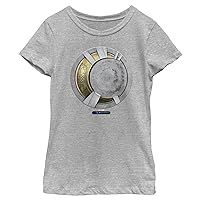 Fifth Sun girls Marvel Moon Knight Moon Gold Icon Short Sleeve Tee T Shirt, Athletic Heather, X-Small US