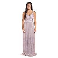 Long Shimmer Gown with Double Straps