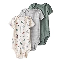 little planet by carter's unisex-baby 3-pack Long Sleeve Bodysuits Made With Organic CottonBodysuit