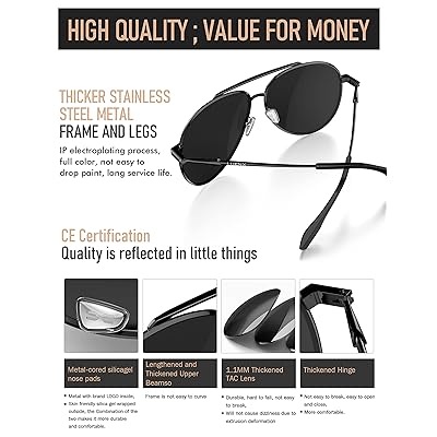 Mua LUENX Aviator Sunglasses for Women Men Polarized Lens Trendy Sun  Glasses - UV 400 Protection 60MM with Accessories Driving trên  Mỹ  chính hãng 2024