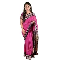 Women's Cotton Odisha Handloom Sambalpuri Pasapalli Design Saree (Pink)
