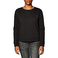Hanes Women's EcoSmart Crewneck Sweatshirt, Ebony, Medium