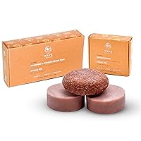 Argan Oil Shampoo And Conditioner Bar Set, with One Extra Conditioner Bar - 100% Vegan And Plastic Free Shampoo And Conditioner - Handmade in The USA. 2x Conditioner and 1x Shampoo