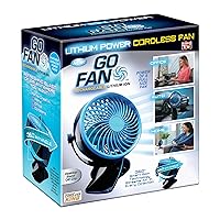 Spark Innovators Go Fan - Cordless Rechargeable Lithium Ion Fan - As Seen on TV