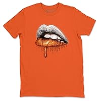 Dripping Lips 11 Retro Low Bright Citrus Design Sneaker Matching Shirt