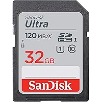 32GB Ultra SDHC UHS-I Memory Card - 120MB/s, C10, U1, Full HD, SD Card - SDSDUN4-032G-GN6IN [Older Version]