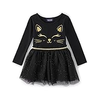 The Children's Place Girls' One Size and Toddler Cute Cat Tutu Dress