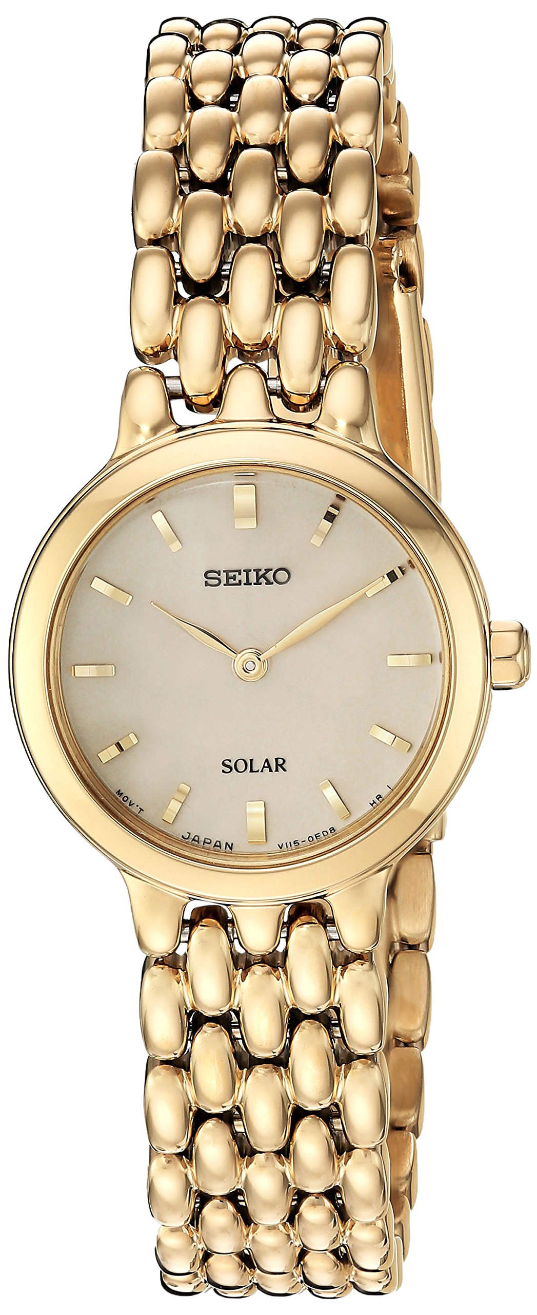 SEIKO Women's SUP352 Ladies Dress Analog Display Japanese Quartz Gold Watch