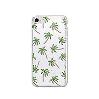 MILKYWAY Clear Case Compatible with iPhone 8/7 Leaves Jungle Monstera Design Protective Back Case Cover for Apple iPhone 7/8 [Supports Wireless Charging] - ALOHA TREES