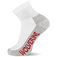 Wolverine Men's Steel Toe Cotton Work Boot Ankle Socks - 2 Pairs - Durable Cushioning