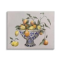 Stupell Industries Mixed Citrus Fruits Leaves Patterned Pottery Bowl, Design by Elizabeth Medley
