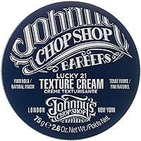 Johnny's Chop Shop Men's Hair Texturising Cream Firm Hold, Lightweight, Natural Finish 2.6 oz (Pack of 1)