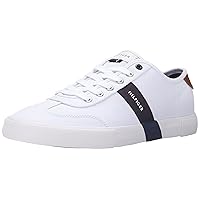 Tommy Hilfiger Men's Pandora Sneaker, White Canvas 137, 11M