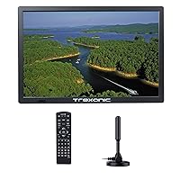 Trexonic Portable Rechargeable 15.4 Inch LED TV with HDMI, SD/MMC, USB, VGA, AV in/Out & Built-in Digital Tuner, TRX-D15