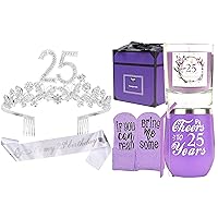 25th Birthday Decorations Party Supplies, 25th Birthday Gifts, 25th Birthday Party Supplies and Decorations, Happy 25th Birth，25th Birthday Girl Outfit, 25 Year Old Birthday Gift, Birthday Outfit 25Ye
