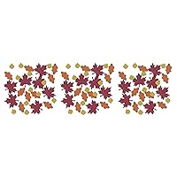 Fall Leaf Deluxe Sparkle Confetti Pack of 3