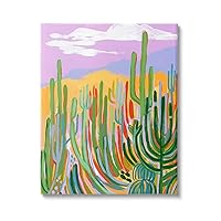 Modern Desert Scenery Cactus Plants Canvas Wall Art, Design by Laura Marr