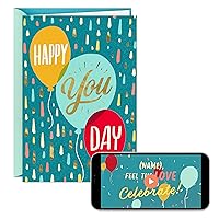 Hallmark Personalized Video Birthday Card, Happy You Day (Record Your Own Video Greeting)