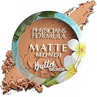 Physicians Formula Matte Monoi Butter Bronzer Matte Bronzer Powder Face Makeup, Dermatologist Tested, Vegan, Deep Bronzer