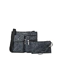 Baggallini Everything Crossbody Bag – Slim and Sleek, Lightweight, Multi-Pocketed Travel Bag with Removable Wristlet
