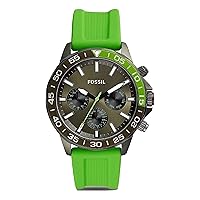 Fossil Bannon Multifunction Green Silicone Watch BQ2501