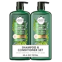bio:renew Sulfate Free Hemp + Potent Aloe Shampoo and Conditioner Set, 20.2 Fl Oz Each — Nourishes Dry Hair for Frizz Control, Paraben and Cruelty Free — Safe for Color Treated Hair