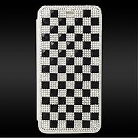 Eagle Cell Apple iPhone 6 Plus 3D Diamond Flip Case - Retail Packaging - Silver/Black