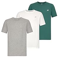 New Balance Men's Cotton Performance Crew Neck T-Shirt (3 Pack)