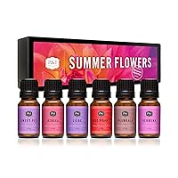 P&J Trading Fragrance Oil | Summer Flowers Set of 6 - Scented Oil for Soap Making, Diffusers, Candle Making, Lotions, Haircare, Slime, and Home Fragrance